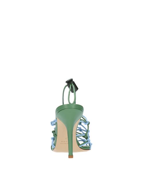 GIA 11 leather sandals GIA BORGHINI | GIA 11VERDE-BLU